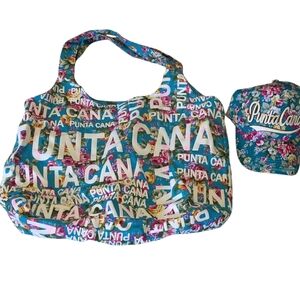 Punta Cana Tote and Cap Set. Multicolor Theme.